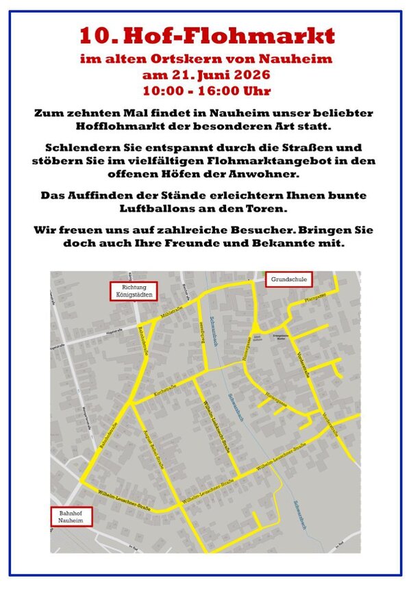Bild vergr&ouml;&szlig;ern: Hofflohmarkt  21. Juni 2026