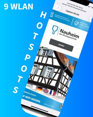 9 WLAN-Hotspots in Nauheim