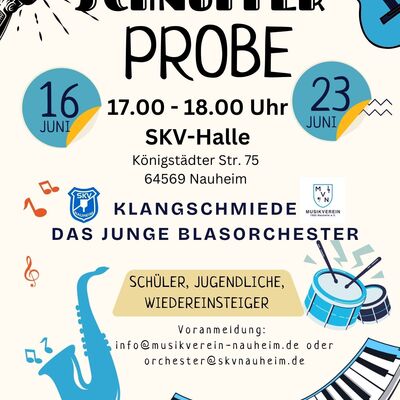 Flyer_Klangschmiede_Schnupperproben