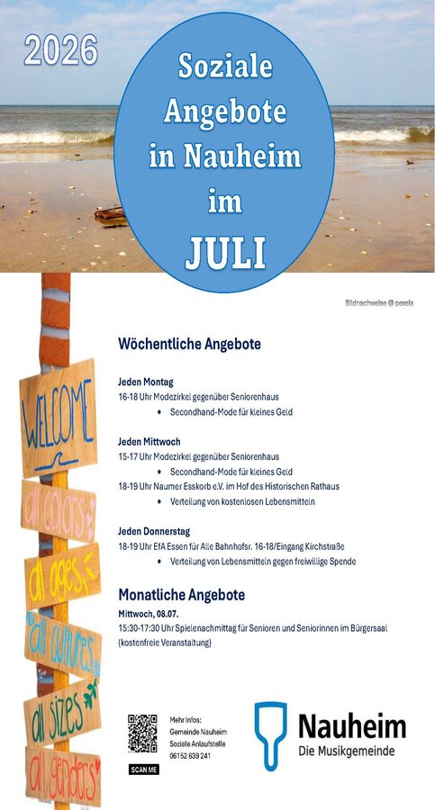 Bild vergr&ouml;&szlig;ern: Soziales im Juli