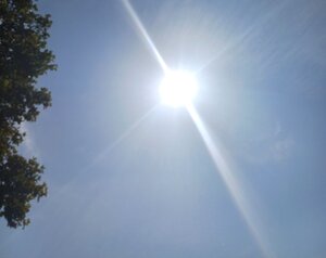 Bild vergr&ouml;&szlig;ern: Sonne &uuml;ber Nauheim