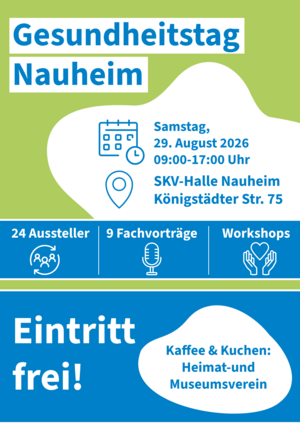 Bild vergr&ouml;&szlig;ern: Plakat Gesundheitstag Nauheim 2026