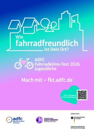 Bild vergr&ouml;&szlig;ern: ADFC-Fahrradklimatest 2026