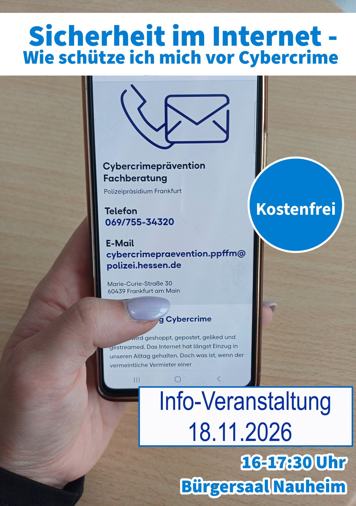 Cyber-Kriminalit&auml;t am 18.11.2026