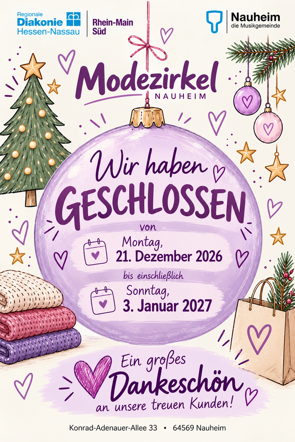 Modezirkel Winterpause